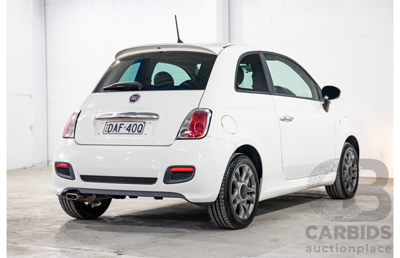 1/2015 Fiat 500 S MY14 3d Hatchback Gelato White Pastel 1.4L