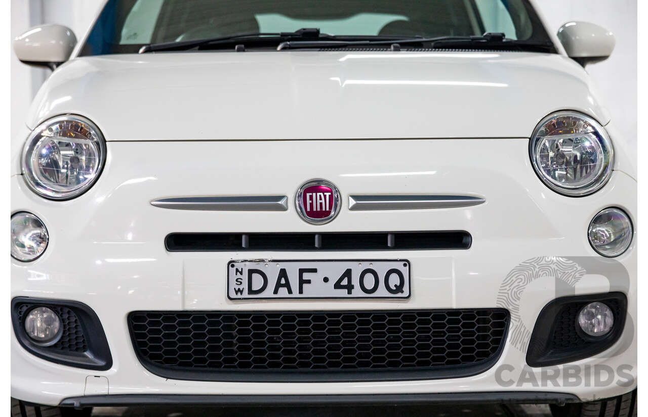1/2015 Fiat 500 S MY14 3d Hatchback Gelato White Pastel 1.4L