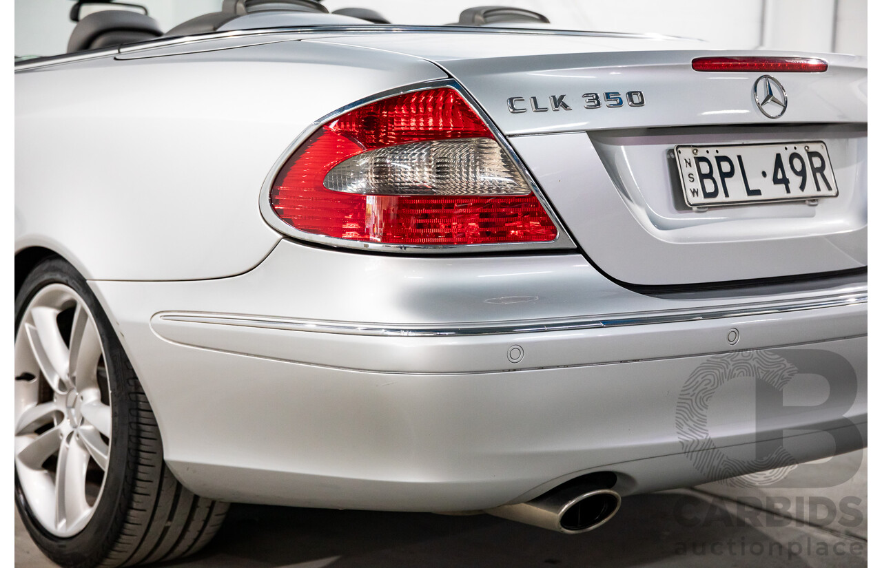 11/2005 Mercedes-Benz CLK350 Avantgarde C209 MY06 2d Cabriolet Bright Silver Metallic V6 3.5L