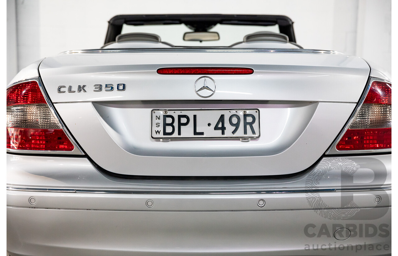 11/2005 Mercedes-Benz CLK350 Avantgarde C209 MY06 2d Cabriolet Bright Silver Metallic V6 3.5L
