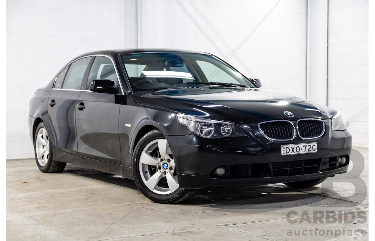10/2005 BMW 530i E60 4d Sedan Sapphire Black Metallic 3.0L