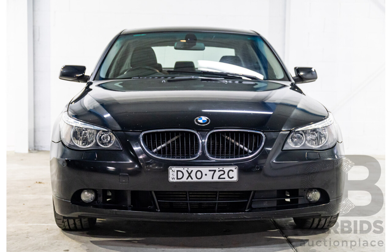 10/2005 BMW 530i E60 4d Sedan Sapphire Black Metallic 3.0L