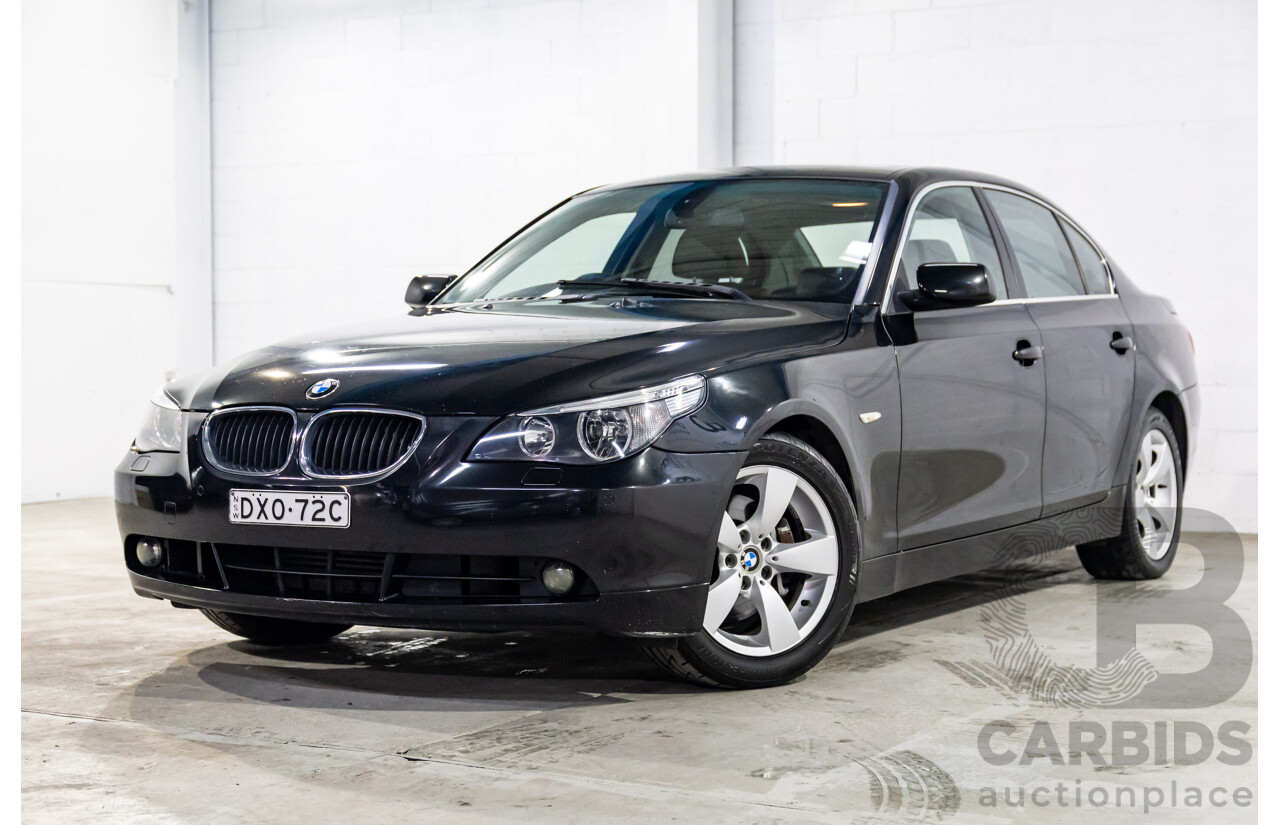 10/2005 BMW 530i E60 4d Sedan Sapphire Black Metallic 3.0L