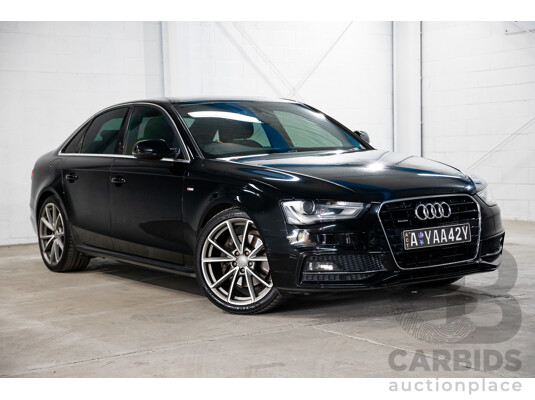 7/2015 Audi A4 2.0 TFSI Ambition Quattro B8 (8K) MY15 4d Sedan Mythos Black Metallic Turbo 2.0L