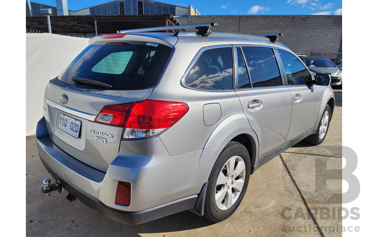 8/2011 Subaru Outback 2.0D MY11 4d Wagon Grey 2.0L