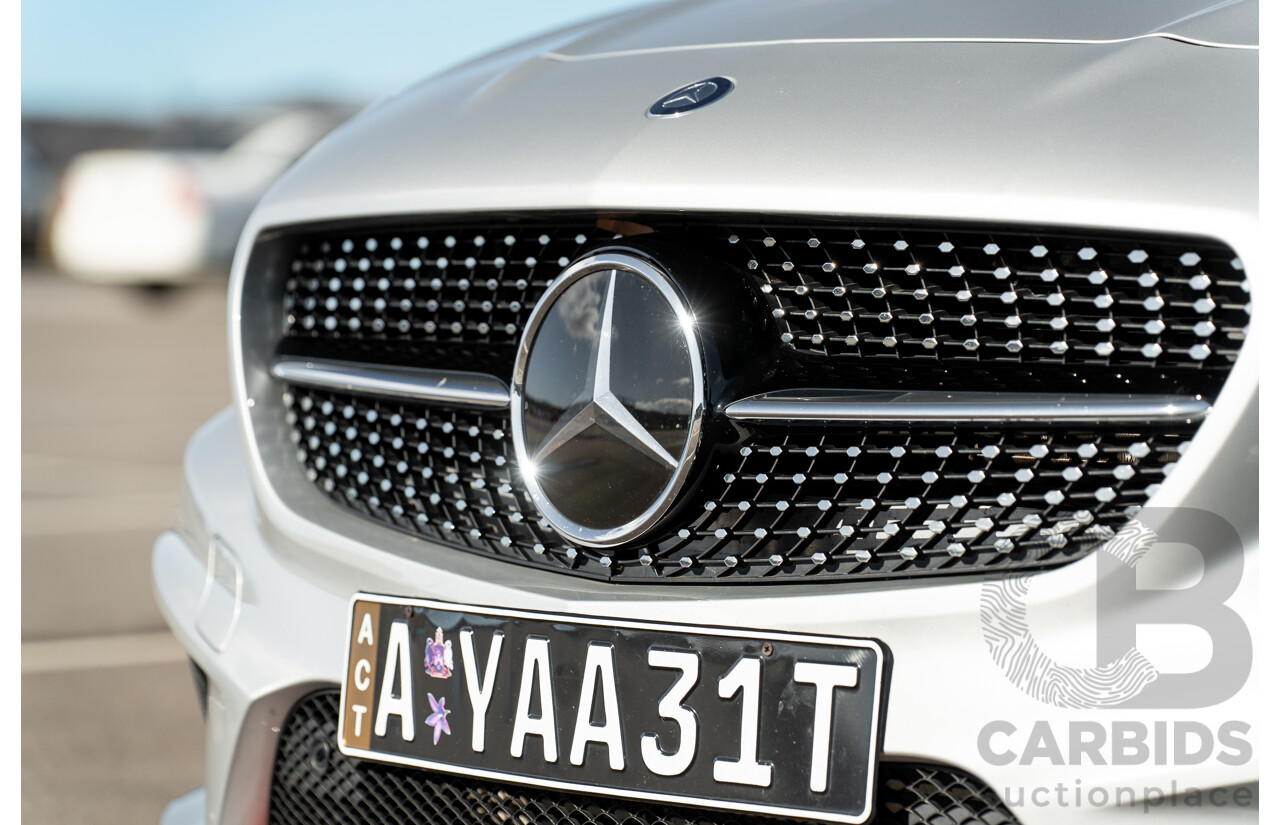 01/2015 Mercedes Benz CLA 250 Sport 4matic (AWD) 117 MY15 4d Coupe Polar Silver Metallic Turbo 2.0L