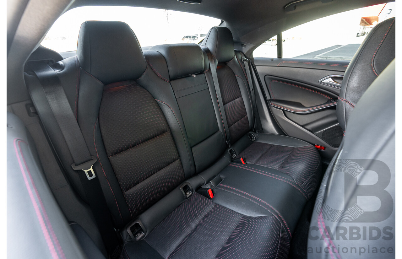 01/2015 Mercedes Benz CLA 250 Sport 4matic (AWD) 117 MY15 4d Coupe Polar Silver Metallic Turbo 2.0L