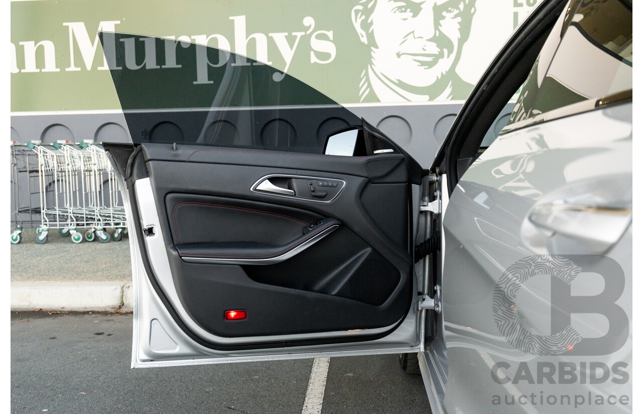 01/2015 Mercedes Benz CLA 250 Sport 4matic (AWD) 117 MY15 4d Coupe Polar Silver Metallic Turbo 2.0L
