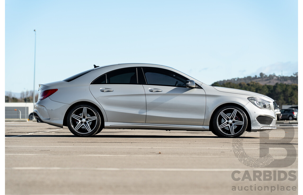 01/2015 Mercedes Benz CLA 250 Sport 4matic (AWD) 117 MY15 4d Coupe Polar Silver Metallic Turbo 2.0L