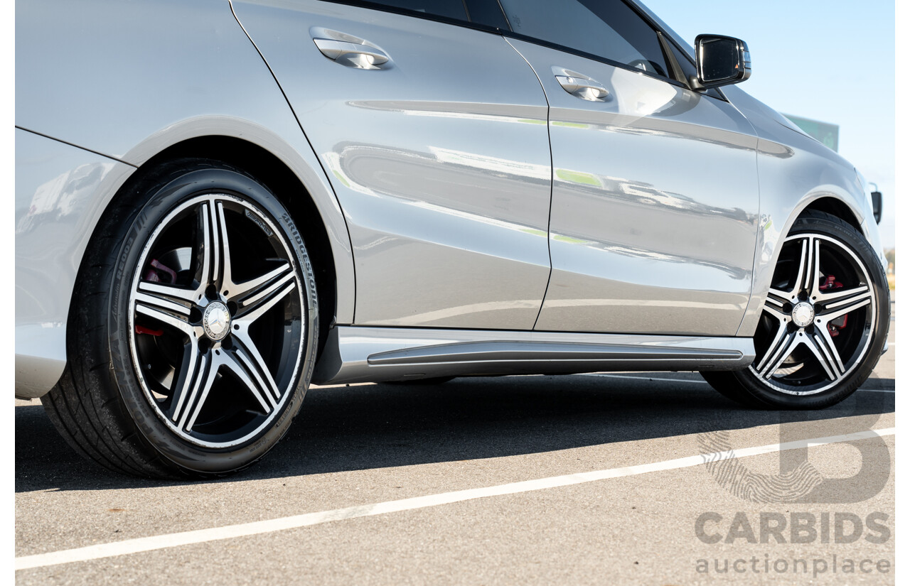 01/2015 Mercedes Benz CLA 250 Sport 4matic (AWD) 117 MY15 4d Coupe Polar Silver Metallic Turbo 2.0L