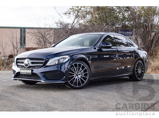 1/2015 Mercedes Benz C250 AMG Line W205 4d Sedan Cavansite Blue Metallic Turbo 2.0L