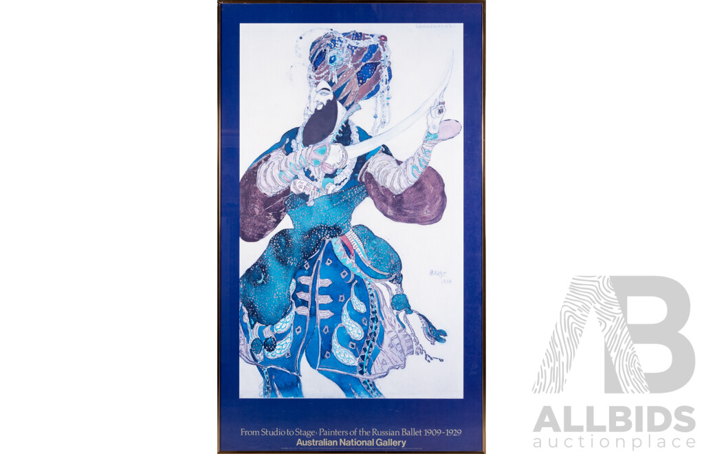 Scheherazade and Le Coq D'or, Wonderful Pair of 'From Studio to Stage; Painters of the Russian Ballet 1909-1929' Art Posters Published by Australian National Gallery (1990) (2)