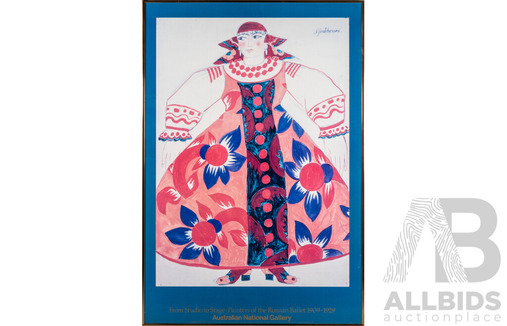 Scheherazade and Le Coq D'or, Wonderful Pair of 'From Studio to Stage; Painters of the Russian Ballet 1909-1929' Art Posters Published by Australian National Gallery (1990) (2)