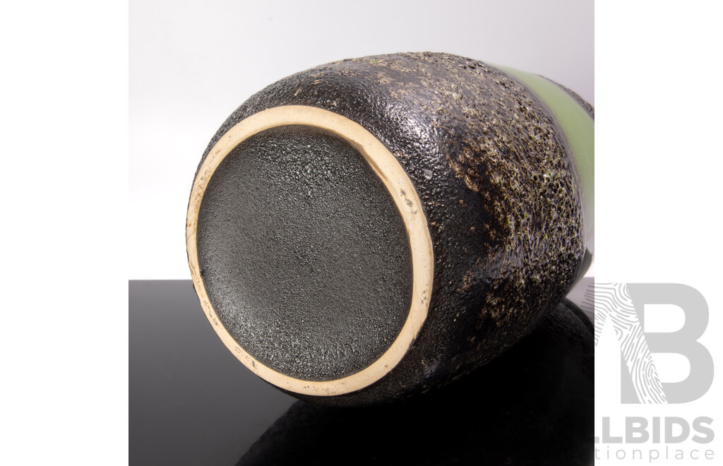 Funky Mid Century Textured and Glazed West German Ceramic Vase