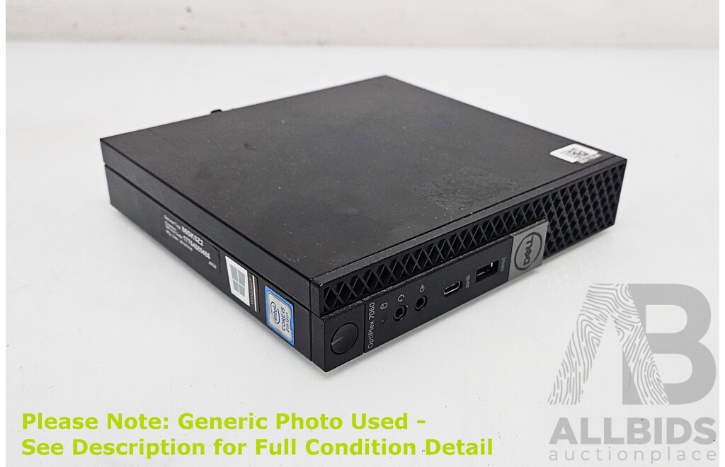 Dell OptiPlex 7060 Intel Core i5 (8500T) 2.10GHz-3.50GHz 6-Core CPU Ultra Small Form Factor Desktop Computer