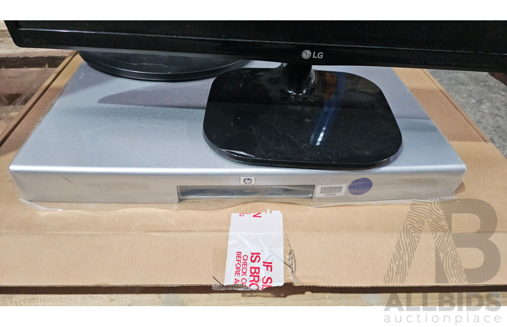 Assorted Lot of Monitors & HP Display Unit