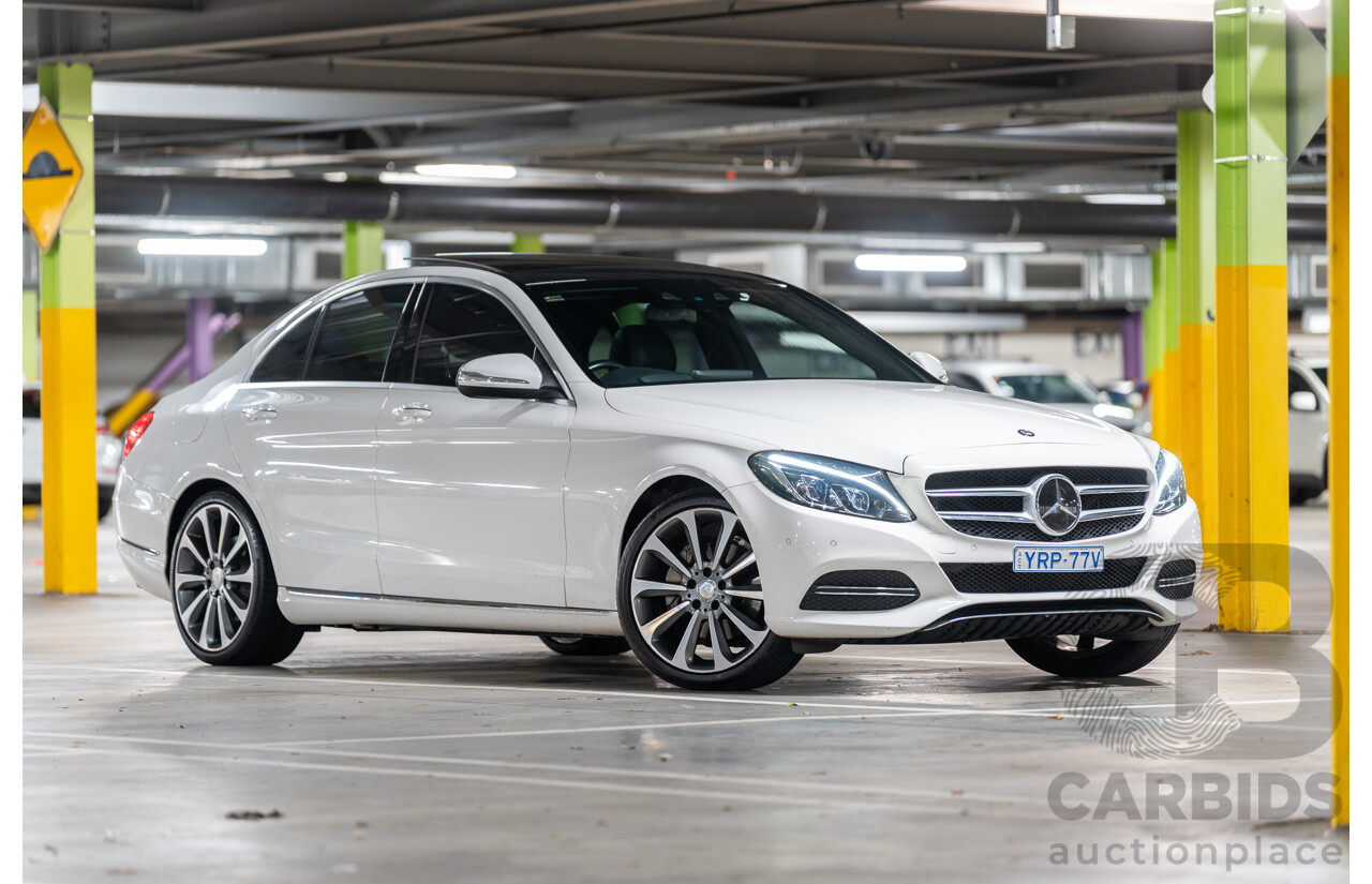 10/2014 Mercedes Benz C250 Bluetec W205 4d Sedan Polar White Turbo Diesel 2.1L