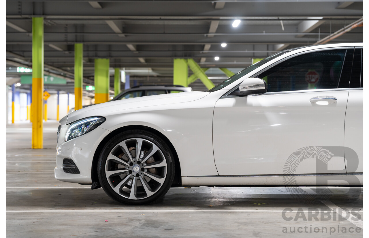 10/2014 Mercedes Benz C250 Bluetec W205 4d Sedan Polar White Turbo Diesel 2.1L