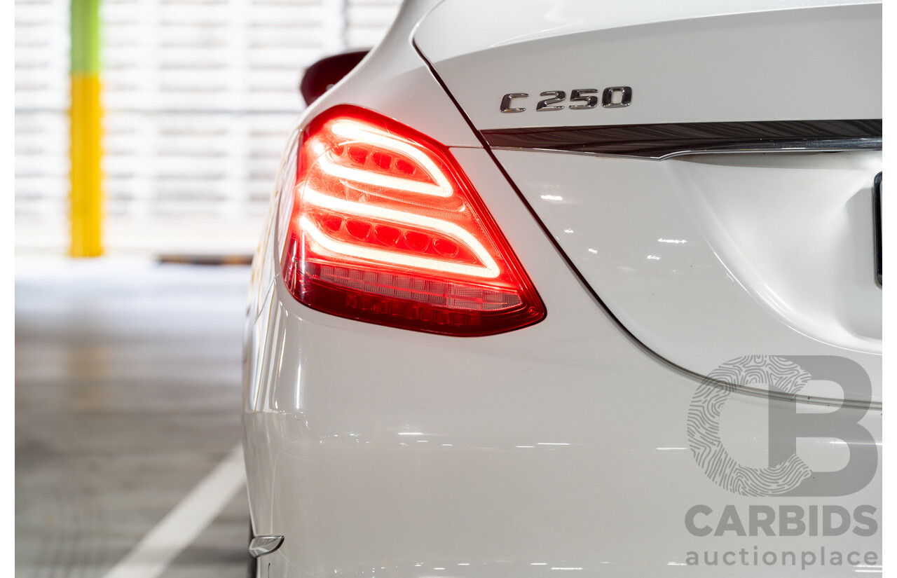 10/2014 Mercedes Benz C250 Bluetec W205 4d Sedan Polar White Turbo Diesel 2.1L