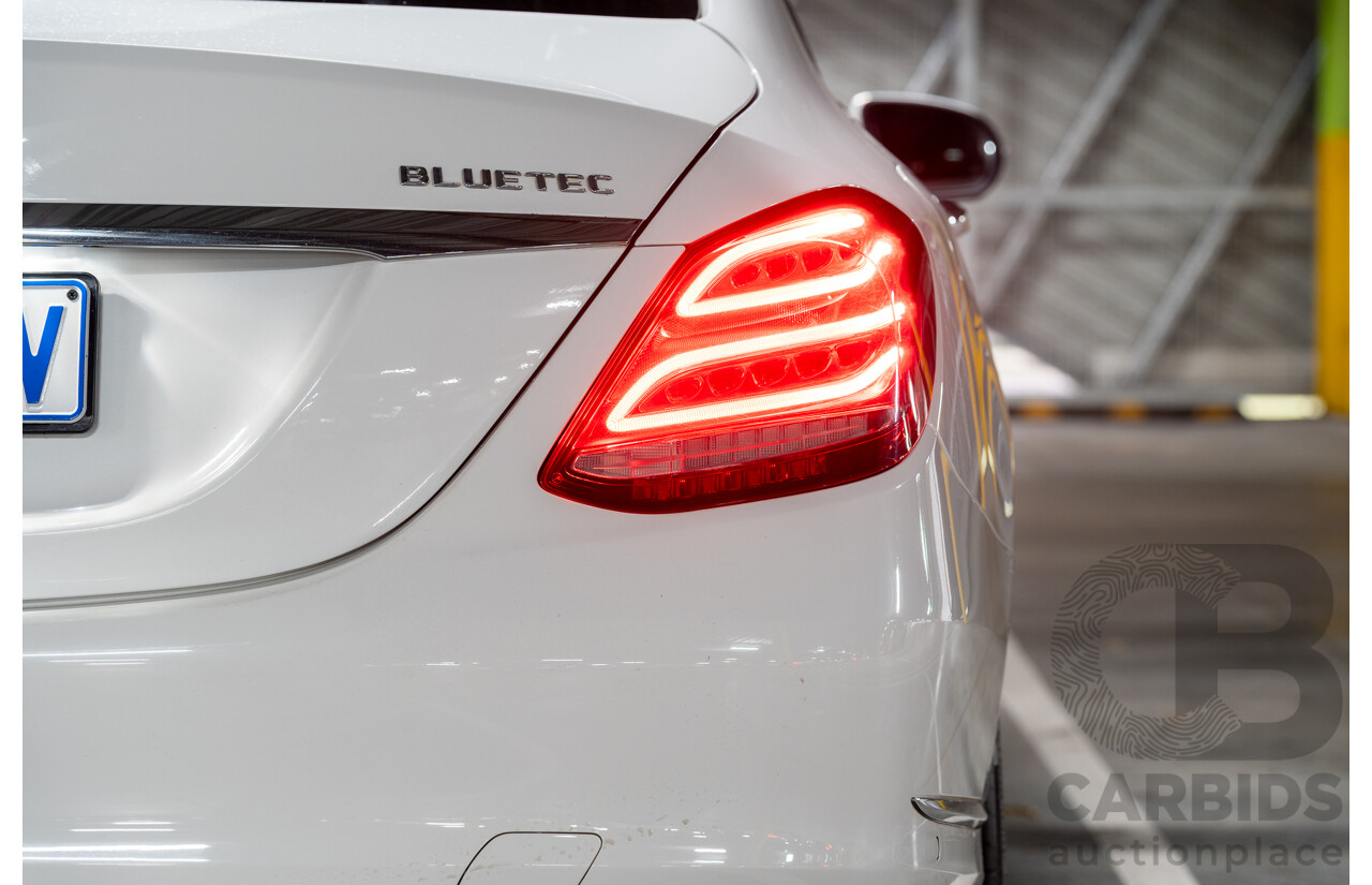 10/2014 Mercedes Benz C250 Bluetec W205 4d Sedan Polar White Turbo Diesel 2.1L