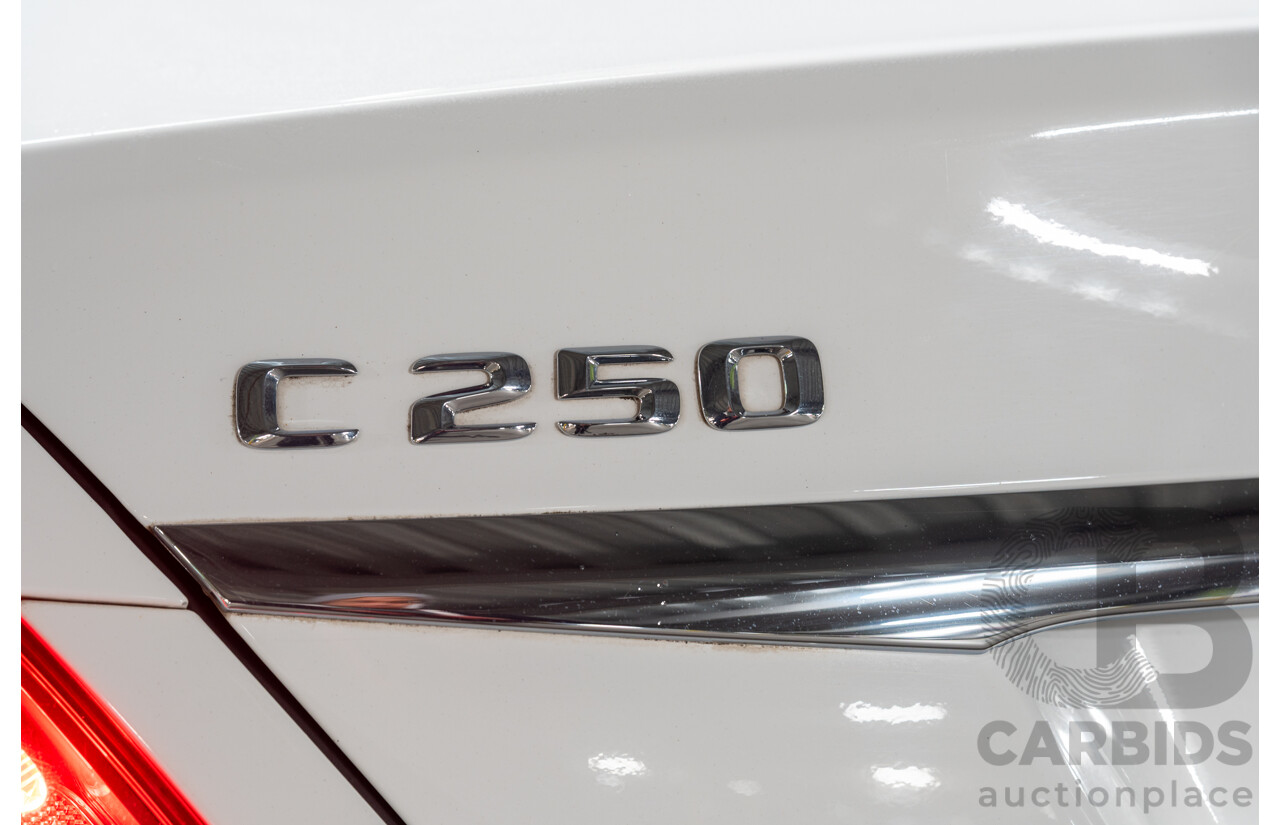 10/2014 Mercedes Benz C250 Bluetec W205 4d Sedan Polar White Turbo Diesel 2.1L