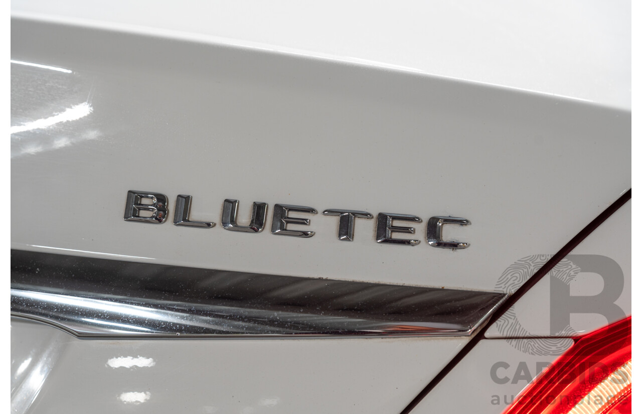 10/2014 Mercedes Benz C250 Bluetec W205 4d Sedan Polar White Turbo Diesel 2.1L