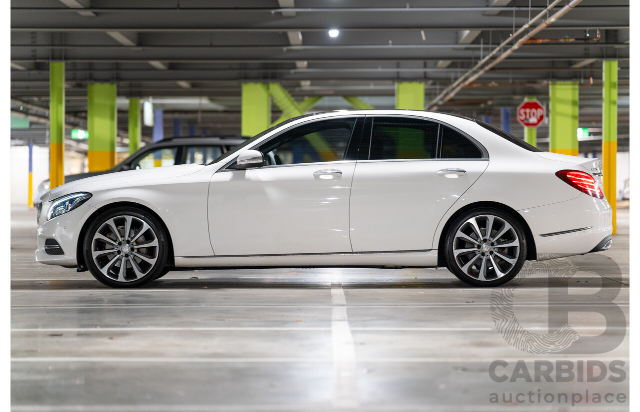 10/2014 Mercedes Benz C250 Bluetec W205 4d Sedan Polar White Turbo Diesel 2.1L