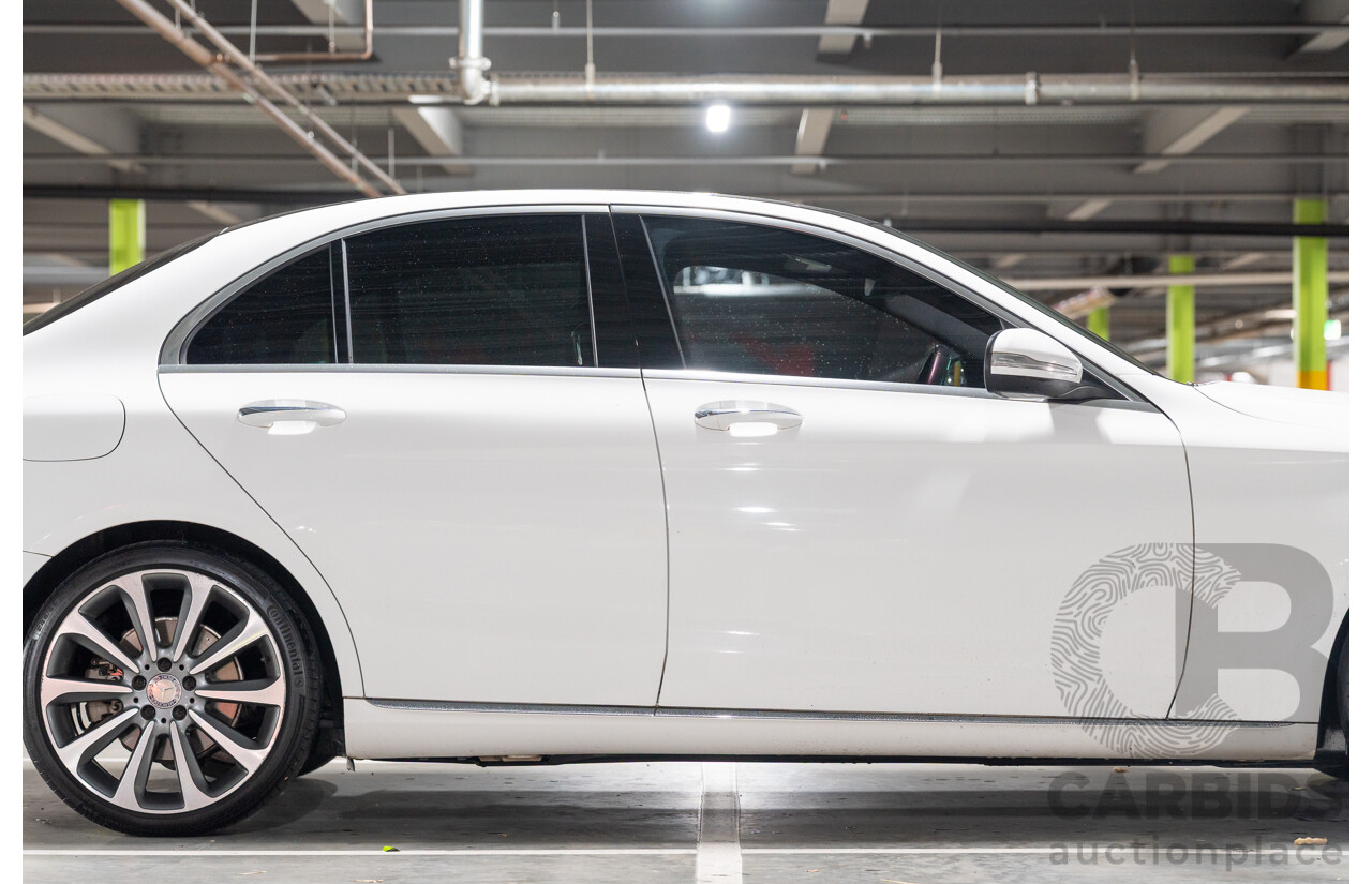 10/2014 Mercedes Benz C250 Bluetec W205 4d Sedan Polar White Turbo Diesel 2.1L