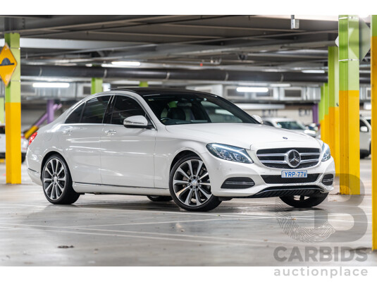10/2014 Mercedes Benz C250 Bluetec W205 4d Sedan Polar White Turbo Diesel 2.1L