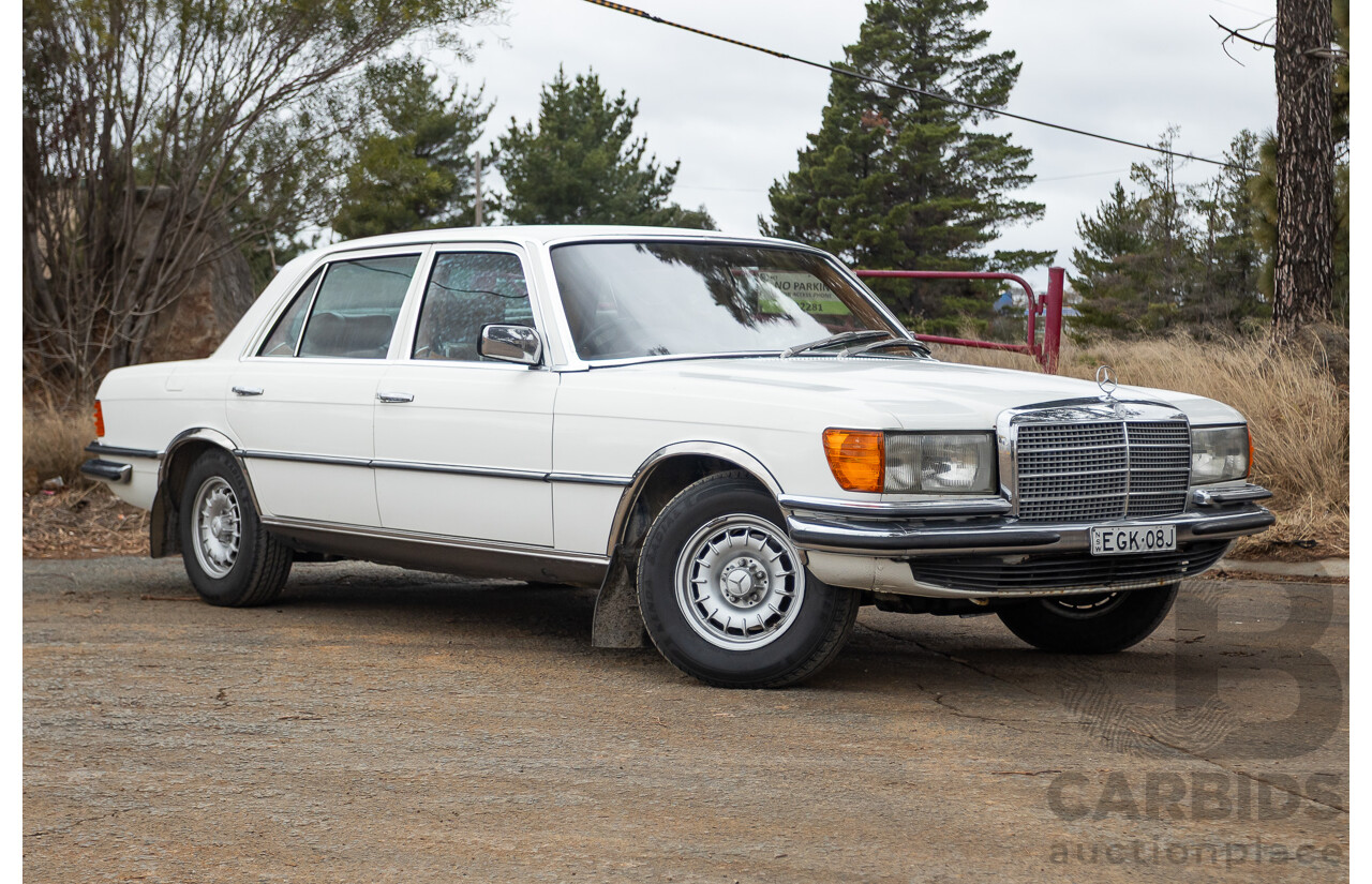 6/1980 Mercedes Benz 280 SEL W116 4d Sedan White 2.8L