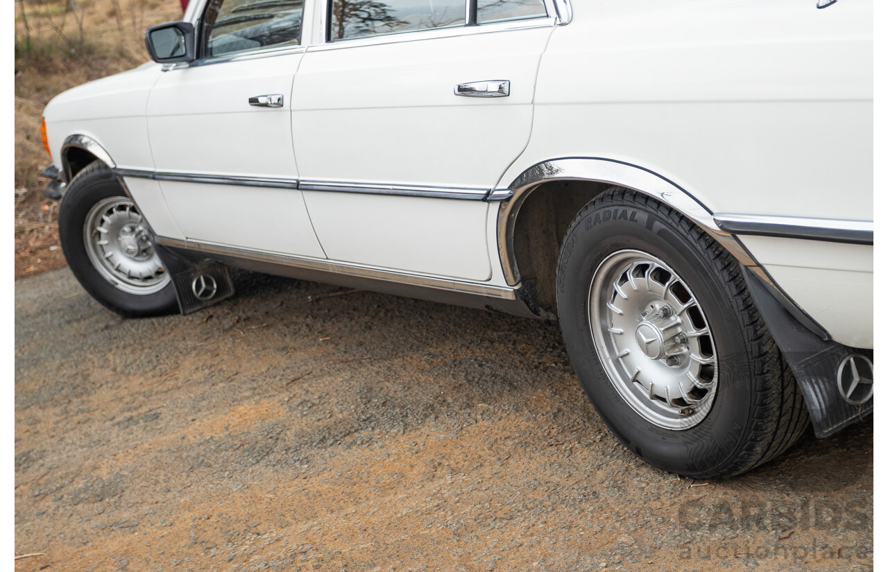 6/1980 Mercedes Benz 280 SEL W116 4d Sedan White 2.8L