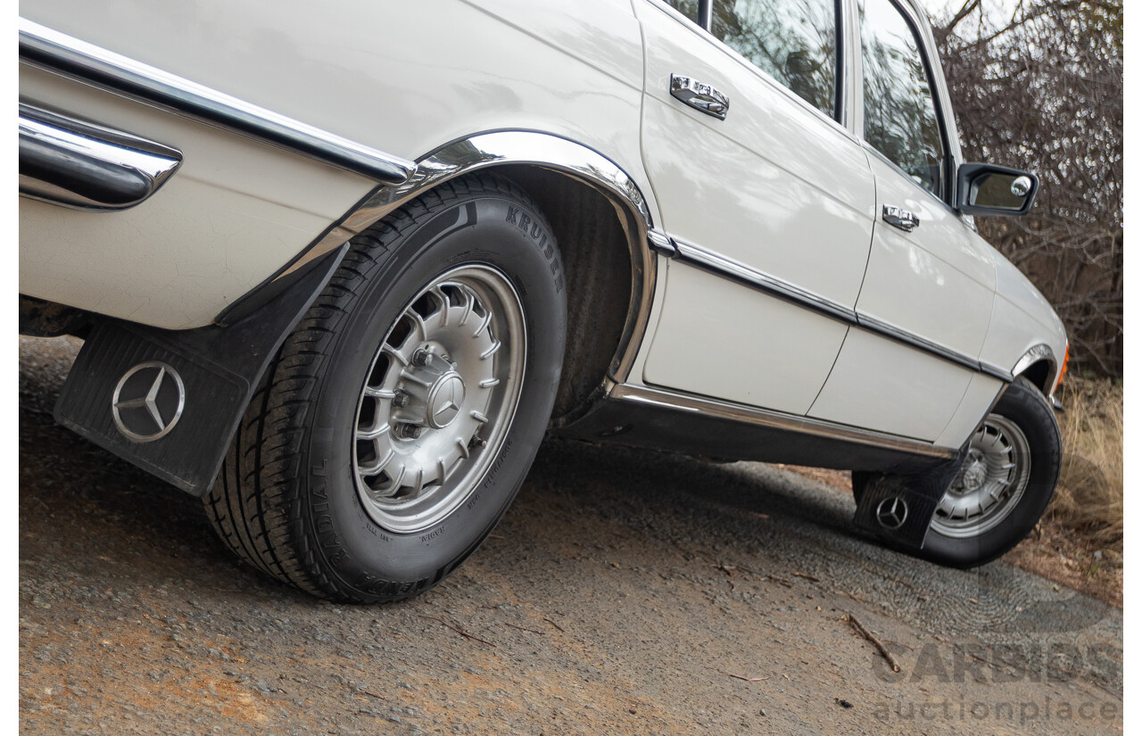6/1980 Mercedes Benz 280 SEL W116 4d Sedan White 2.8L