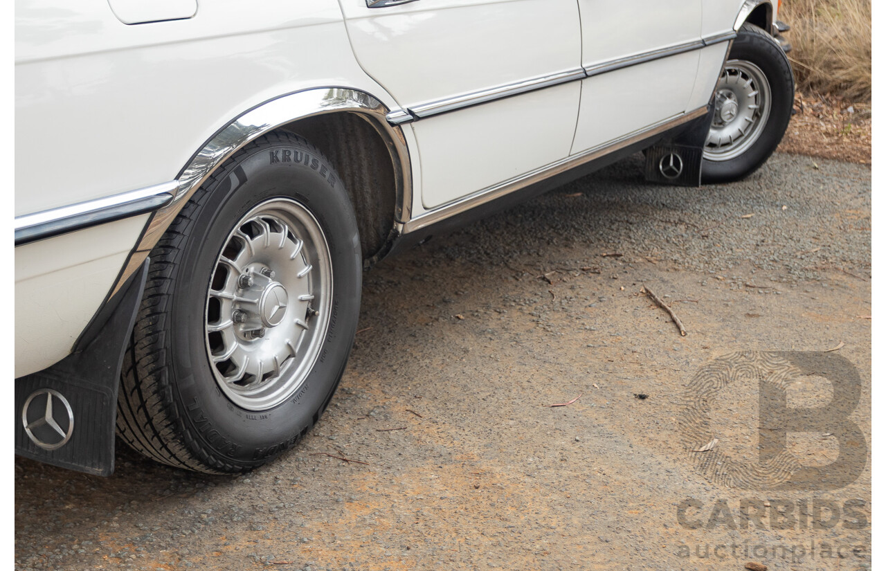 6/1980 Mercedes Benz 280 SEL W116 4d Sedan White 2.8L