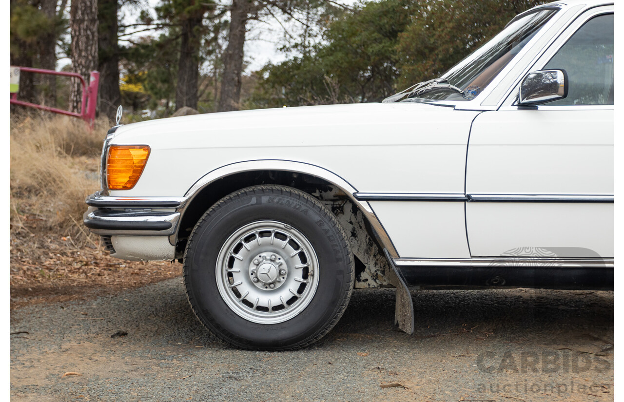 6/1980 Mercedes Benz 280 SEL W116 4d Sedan White 2.8L