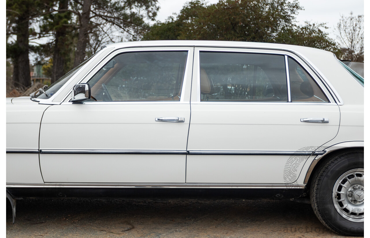 6/1980 Mercedes Benz 280 SEL W116 4d Sedan White 2.8L