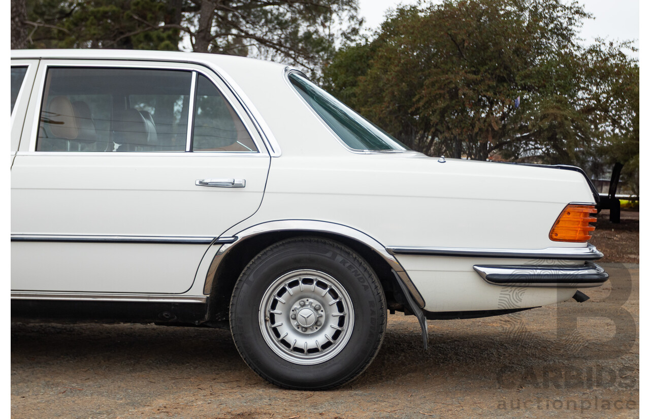6/1980 Mercedes Benz 280 SEL W116 4d Sedan White 2.8L
