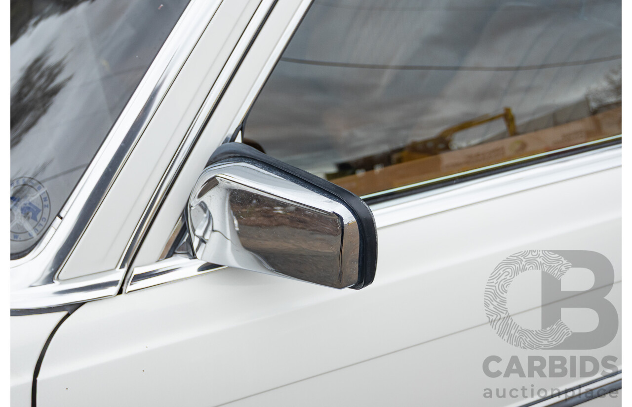 6/1980 Mercedes Benz 280 SEL W116 4d Sedan White 2.8L