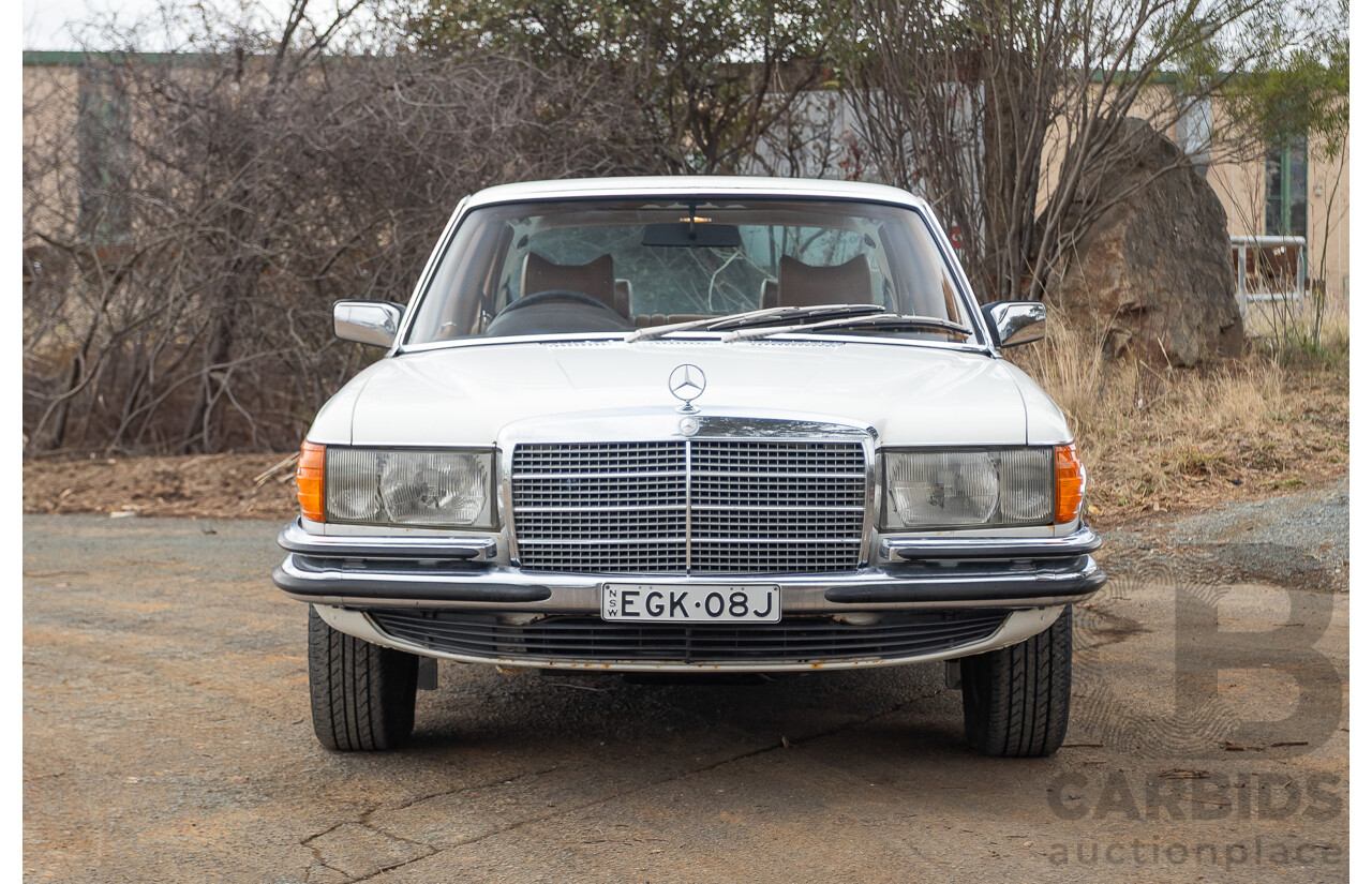 6/1980 Mercedes Benz 280 SEL W116 4d Sedan White 2.8L