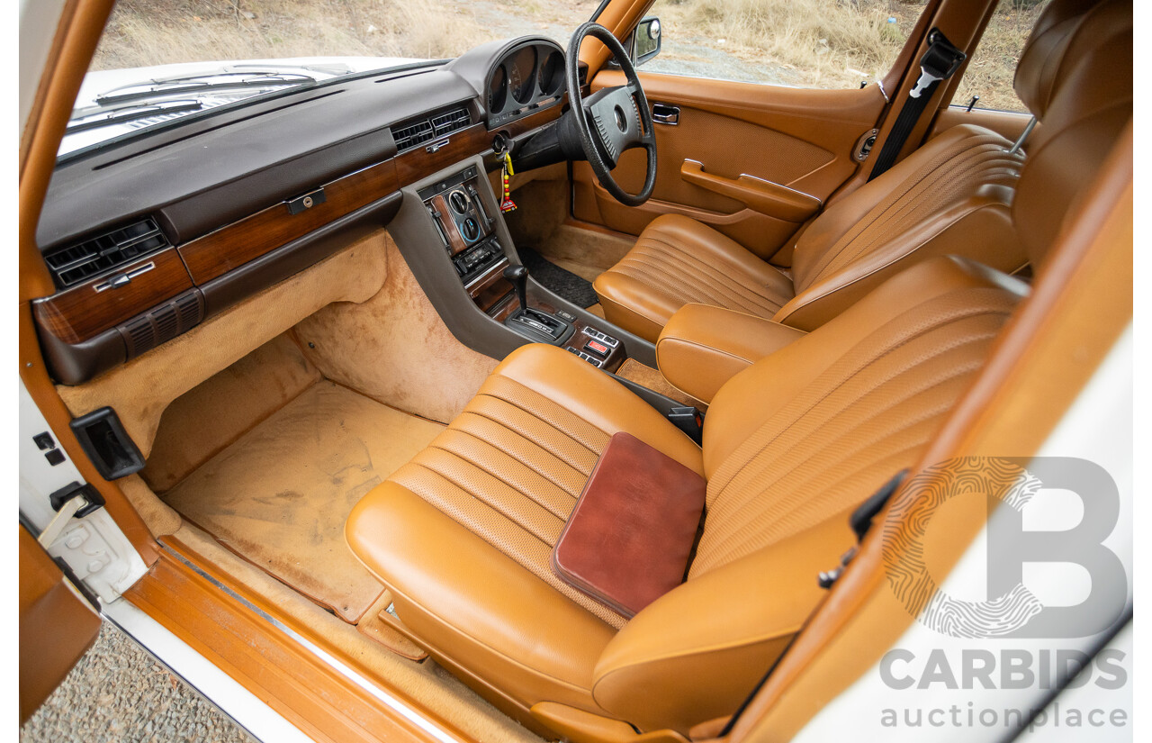 6/1980 Mercedes Benz 280 SEL W116 4d Sedan White 2.8L