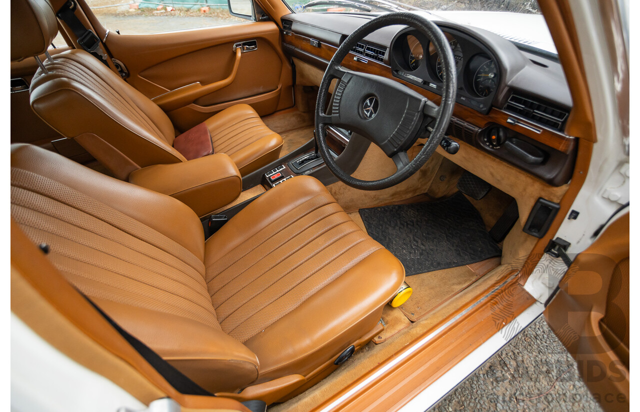 6/1980 Mercedes Benz 280 SEL W116 4d Sedan White 2.8L