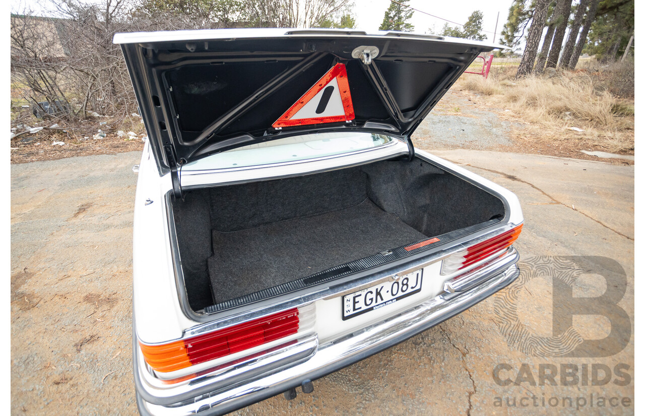 6/1980 Mercedes Benz 280 SEL W116 4d Sedan White 2.8L