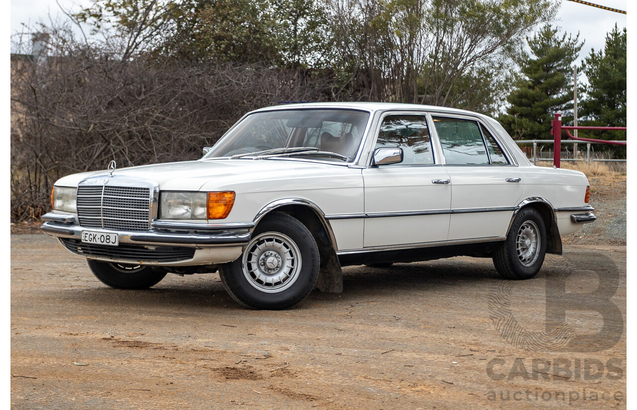 6/1980 Mercedes Benz 280 SEL W116 4d Sedan White 2.8L