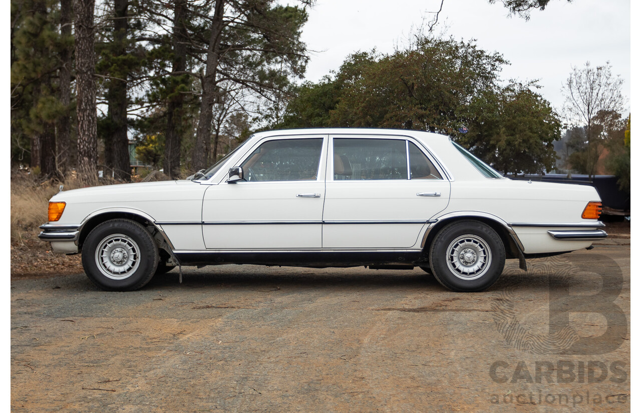 6/1980 Mercedes Benz 280 SEL W116 4d Sedan White 2.8L