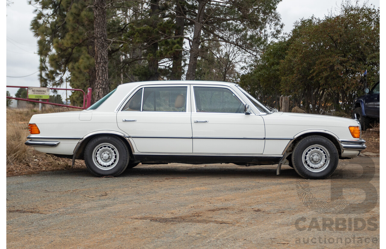6/1980 Mercedes Benz 280 SEL W116 4d Sedan White 2.8L