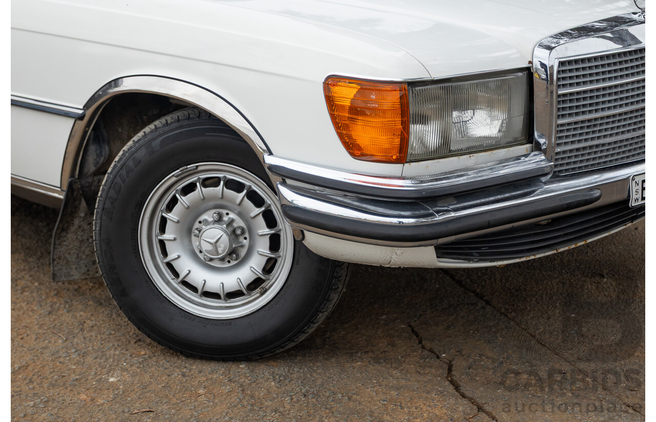 6/1980 Mercedes Benz 280 SEL W116 4d Sedan White 2.8L