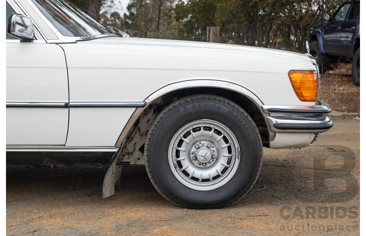 6/1980 Mercedes Benz 280 SEL W116 4d Sedan White 2.8L
