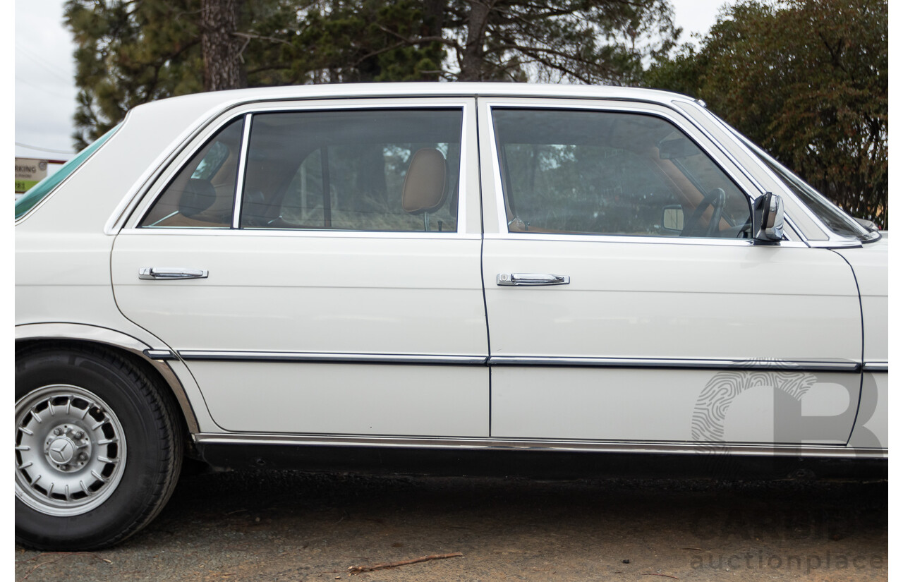 6/1980 Mercedes Benz 280 SEL W116 4d Sedan White 2.8L
