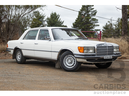 6/1980 Mercedes Benz 280 SEL W116 4d Sedan White 2.8L