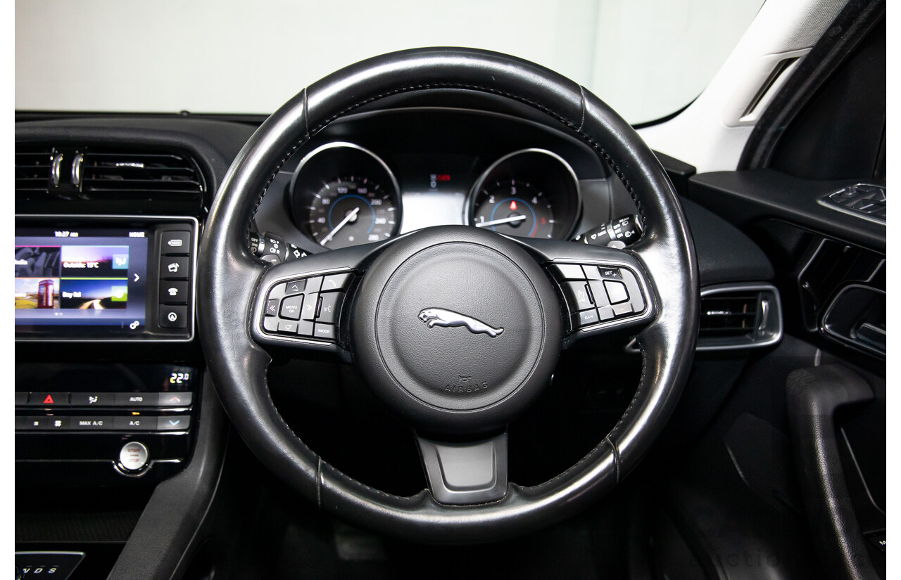 08/2017 Jaguar F-Pace 20d Prestige (AWD) MY18 4d Wagon Fuji White Turbo Diesel 2.0L