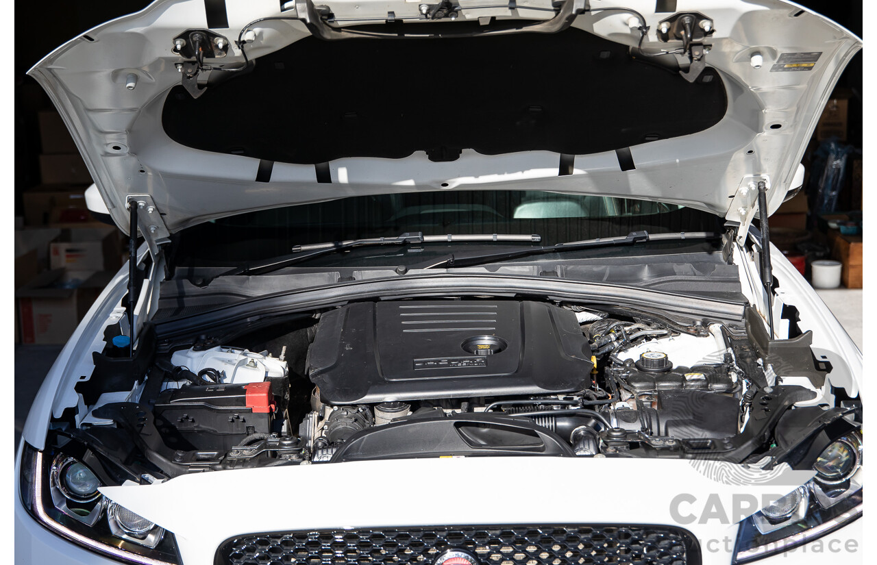 08/2017 Jaguar F-Pace 20d Prestige (AWD) MY18 4d Wagon Fuji White Turbo Diesel 2.0L